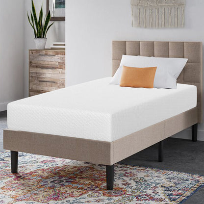 38“W x 80”D x 10“H White Memory Foam Mattress Plush Gel Infused Roll in a Box Twin XL Size