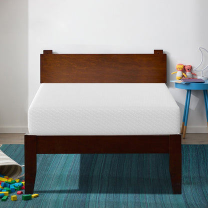 38“W x 80”D x 10“H White Memory Foam Mattress Plush Gel Infused Roll in a Box Twin XL Size