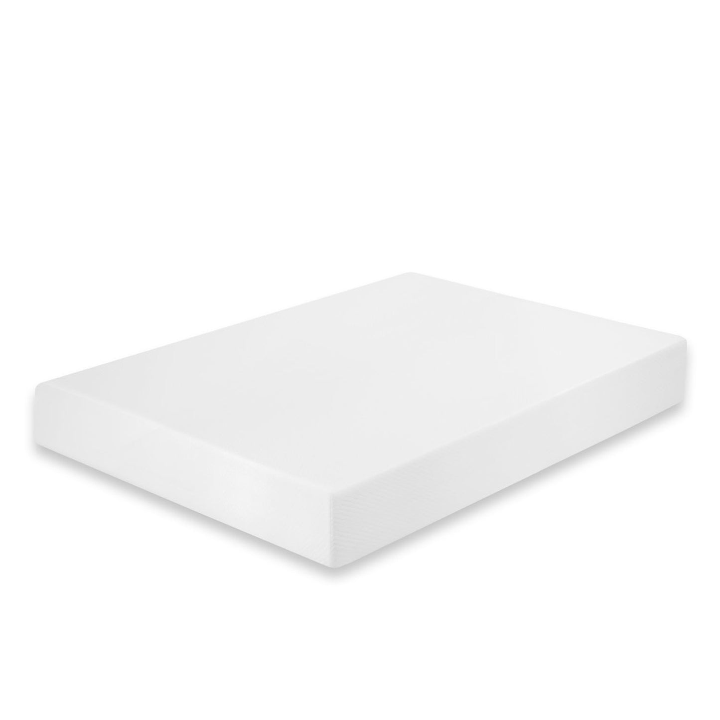 King Size 80"L x 76"W x 12"H Memory Foam Mattress, Gel-Infused, Plush Comfort, Roll-in-a-Box – White
