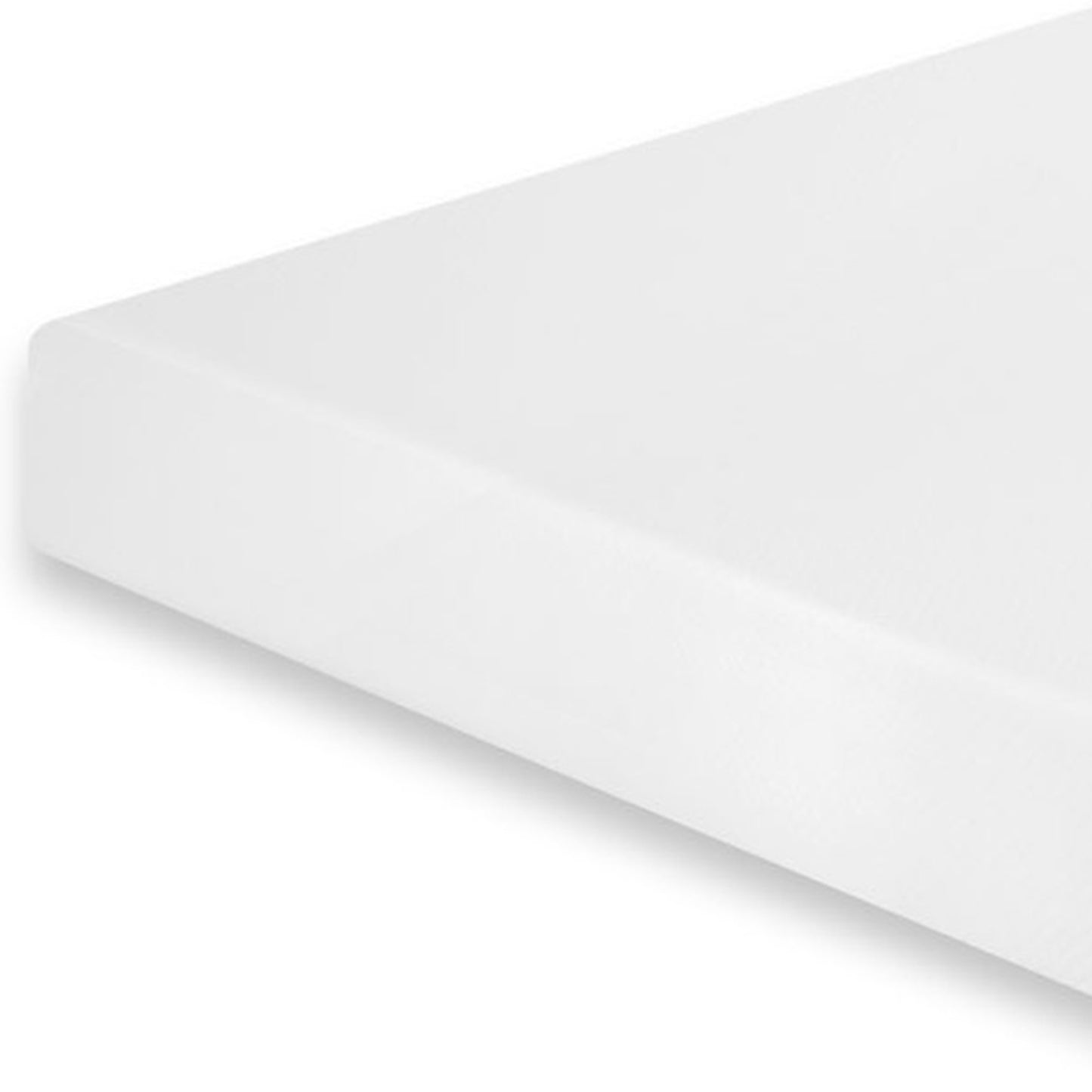King Size 80"L x 76"W x 12"H Memory Foam Mattress, Gel-Infused, Plush Comfort, Roll-in-a-Box – White