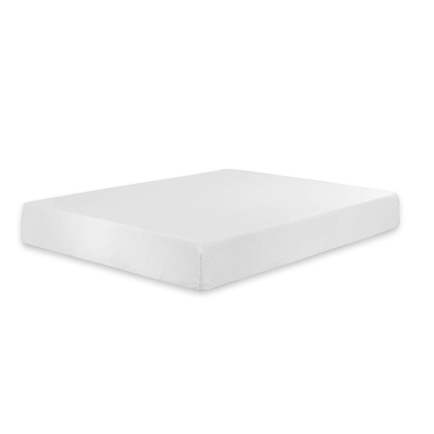 75“L x 54”W x 12“H White Memory Foam Mattress Plush Gel Infused Roll in a Box Full Size