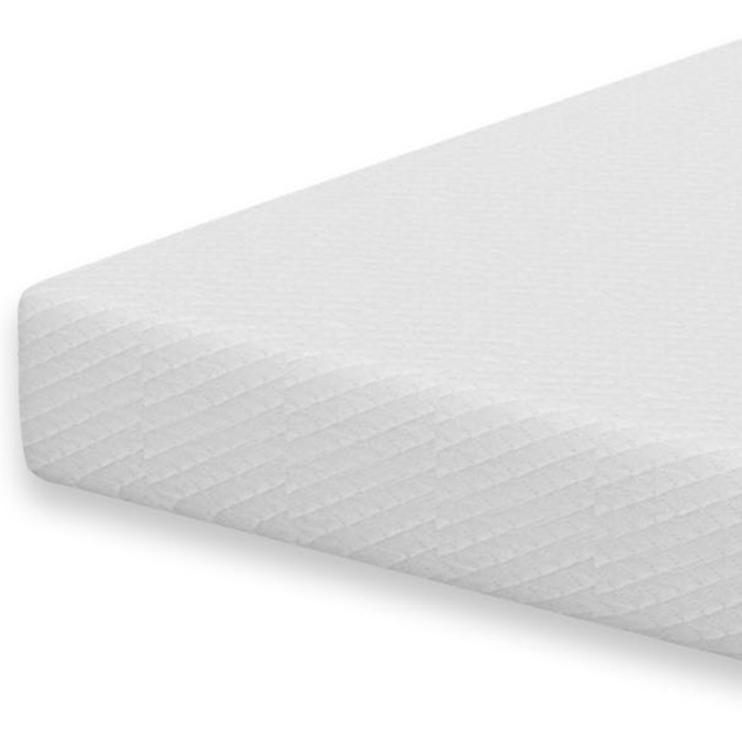 80"L x 60"W x 12"H White Memory Foam Mattress Plush Gel Infused Roll in a Box Queen Size