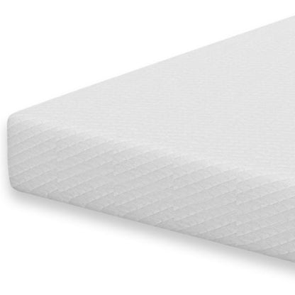80"L x 60"W x 12"H White Memory Foam Mattress Plush Gel Infused Roll in a Box Queen Size