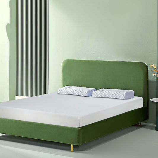 80"L x 60"W x 12"H White Memory Foam Mattress Plush Gel Infused Roll in a Box Queen Size