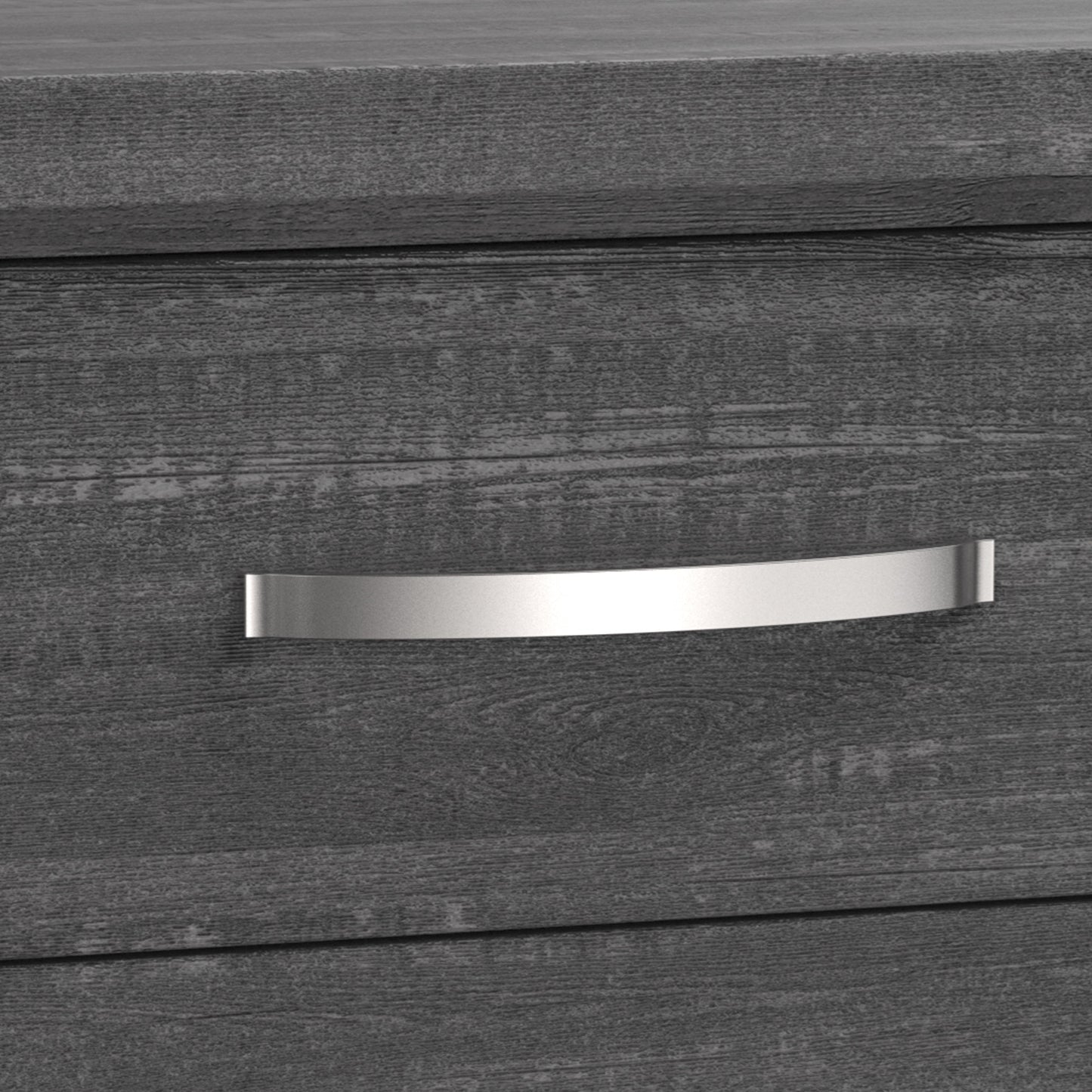 23.5"W Gray Contemporary Nightstand with Wooden Legs and Two-Tone Design