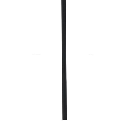 106" Blue and White Market Umbrella with Tilt-Adjustable Joint and Black Metal Frame