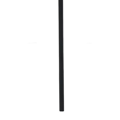 106" Round Tilting Umbrella in Canvas Stone with Black Steel Frame, UV50+ Protection