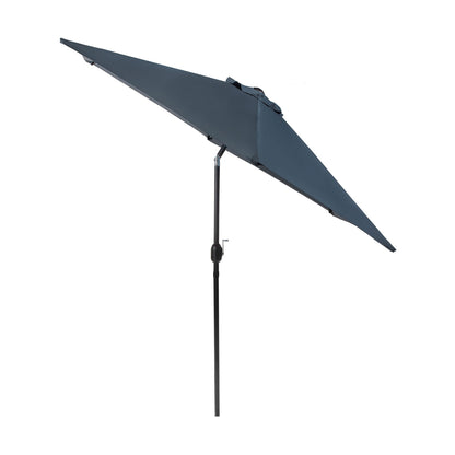 6" Modern Round Tilting Patio Umbrella – Dark Sapphire, UV 50+ Protection, Steel Frame