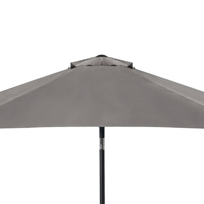 106" Modern Graphite Round Tilting Patio Umbrella with UV 50+ Protection