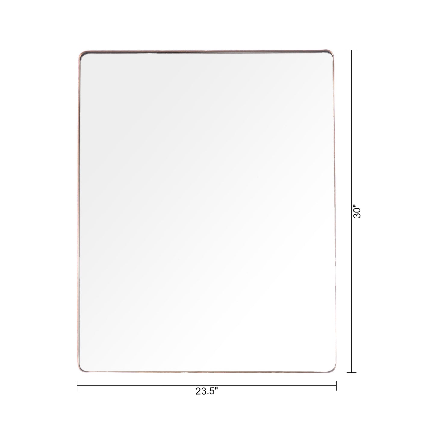 IHOMEADORE 24" W x 30" H Rectangle Framed Bathroom Vanity Wall Mirror, Modern